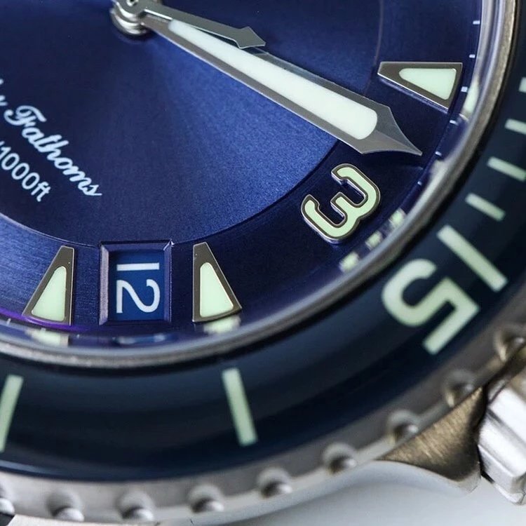 ZF宝迫五十噚男表--宝波5015男士机械腕表，尺寸45mmX15.5，蓝色防水