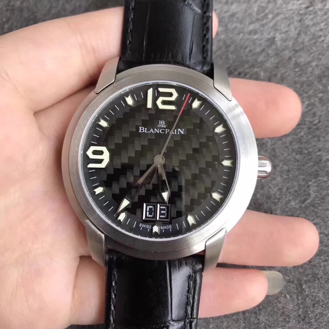 HG厂宝珀开创系列R10-1103-53B碳纤维黑盘男士机械皮带手表
