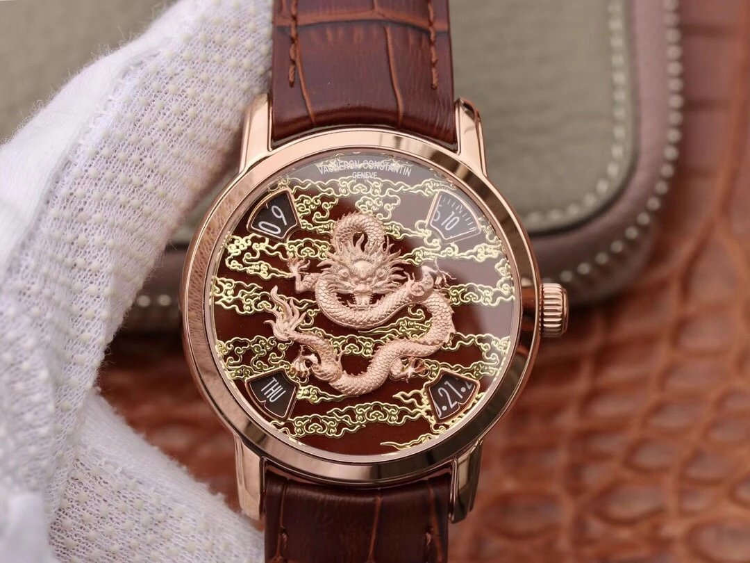 江诗丹顿艺术大师系列中国生肖龙机械腕表；正品限量12枚；型号86073/000P-B154